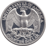 1996 PROOF QUARTER DOLLAR - SILVER WORLD COINS - Cambridgeshire Coins