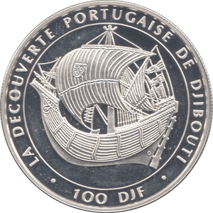 1996 SILVER 100 FRANCS DJIBOUTI - WORLD COINS - Cambridgeshire Coins