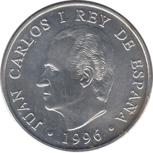 1996 SILVER 2000 PESETAS SPAIN - SILVER WORLD COINS - Cambridgeshire Coins