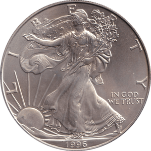 1996 SILVER DOLLAR USA REF-1 - SILVER WORLD COINS - Cambridgeshire Coins