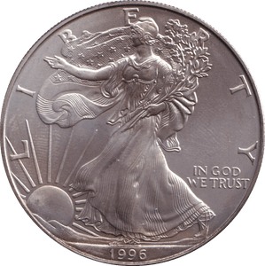 1996 SILVER DOLLAR USA REF-3 - SILVER WORLD COINS - Cambridgeshire Coins