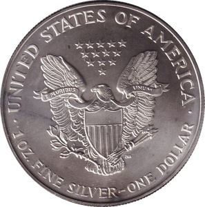 1996 SILVER DOLLAR USA - SILVER WORLD COINS - Cambridgeshire Coins
