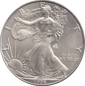 1996 SILVER DOLLAR USA - SILVER WORLD COINS - Cambridgeshire Coins