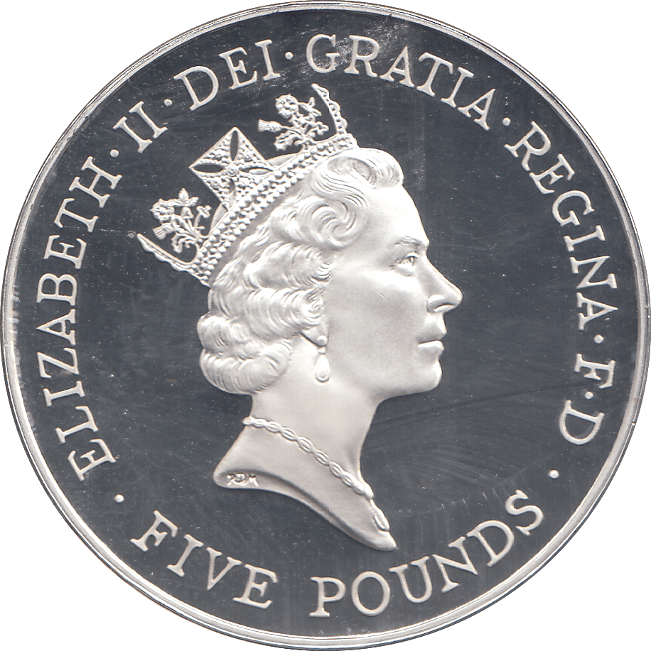 1996 SILVER FIVE POUNDS ( PROOF ) - SILVER WORLD COINS - Cambridgeshire Coins