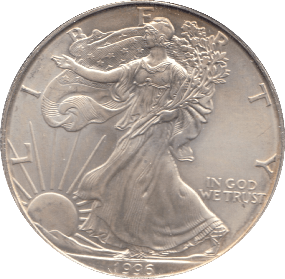1996 SILVER LIBERTY DOLLAR USA - SILVER WORLD COINS - Cambridgeshire Coins