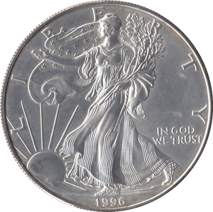 1996 SILVER LIBERTY DOLLAR USA - SILVER WORLD COINS - Cambridgeshire Coins