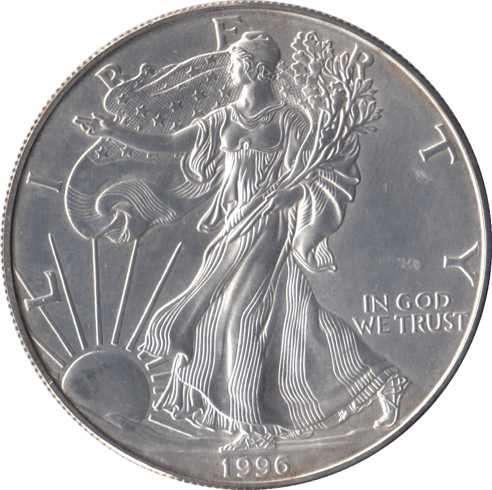 1996 SILVER LIBERTY DOLLAR USA - SILVER WORLD COINS - Cambridgeshire Coins