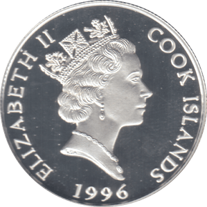 1996 SILVER PROOF $2 COOK ISLANDS - SILVER WORLD COINS - Cambridgeshire Coins