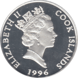 1996 SILVER PROOF $2 COOK ISLANDS - SILVER WORLD COINS - Cambridgeshire Coins