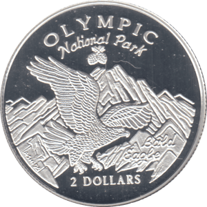 1996 SILVER PROOF $2 COOK ISLANDS - SILVER WORLD COINS - Cambridgeshire Coins