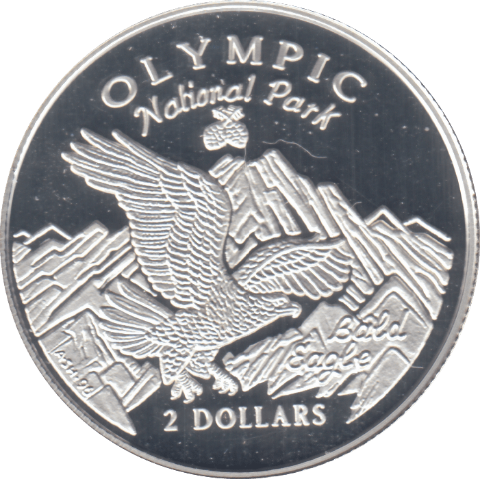1996 SILVER PROOF $2 COOK ISLANDS - SILVER WORLD COINS - Cambridgeshire Coins