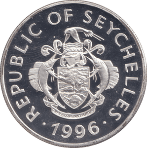 1996 SILVER PROOF 25 RUPEES FOUNDATION OF THE COMMONWEALTH - SILVER WORLD COINS - Cambridgeshire Coins