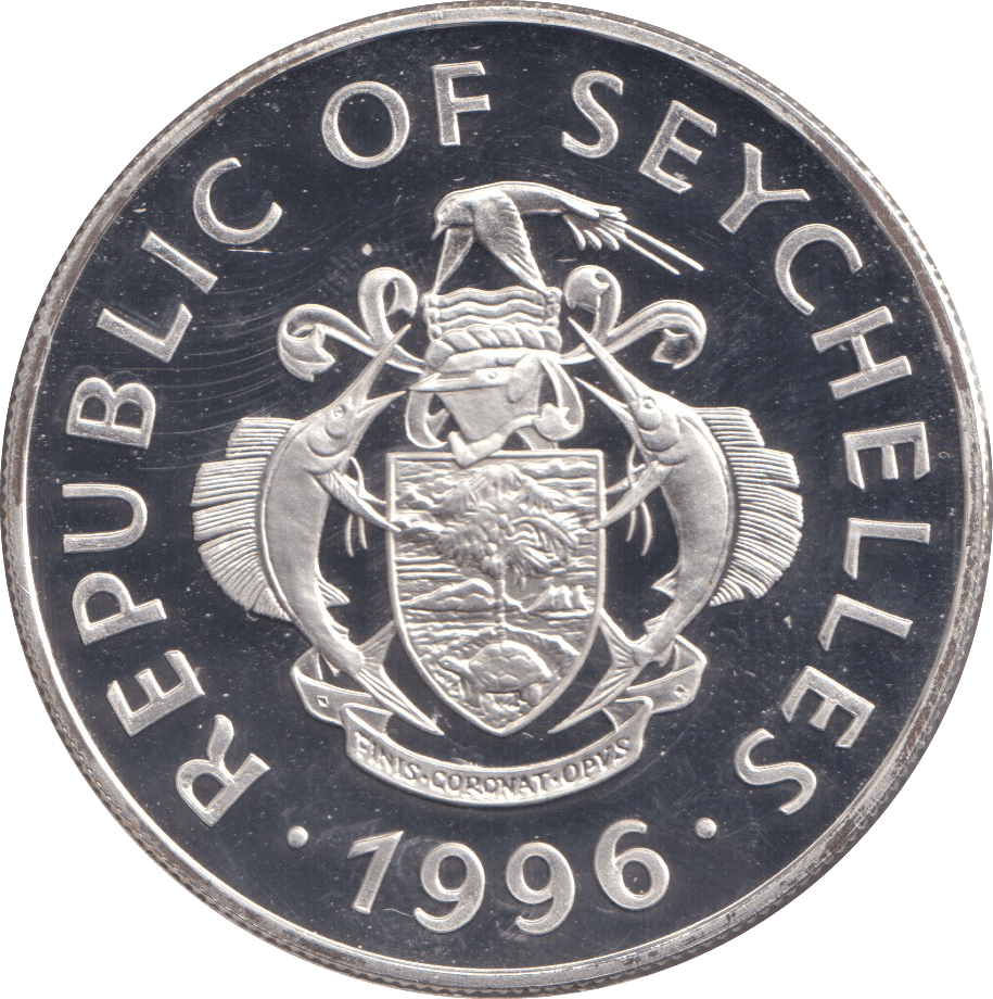 1996 SILVER PROOF 25 RUPEES FOUNDATION OF THE COMMONWEALTH - SILVER WORLD COINS - Cambridgeshire Coins