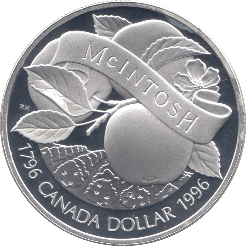1996 SILVER PROOF CANADA COMMEMORATIVE DOLLAR - SILVER WORLD COINS - Cambridgeshire Coins