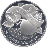 1996 SILVER PROOF CANADA COMMEMORATIVE DOLLAR - SILVER WORLD COINS - Cambridgeshire Coins