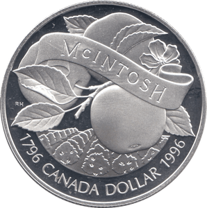1996 SILVER PROOF CANADA COMMEMORATIVE DOLLAR - SILVER WORLD COINS - Cambridgeshire Coins