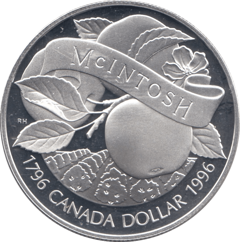 1996 SILVER PROOF CANADA COMMEMORATIVE DOLLAR - SILVER WORLD COINS - Cambridgeshire Coins
