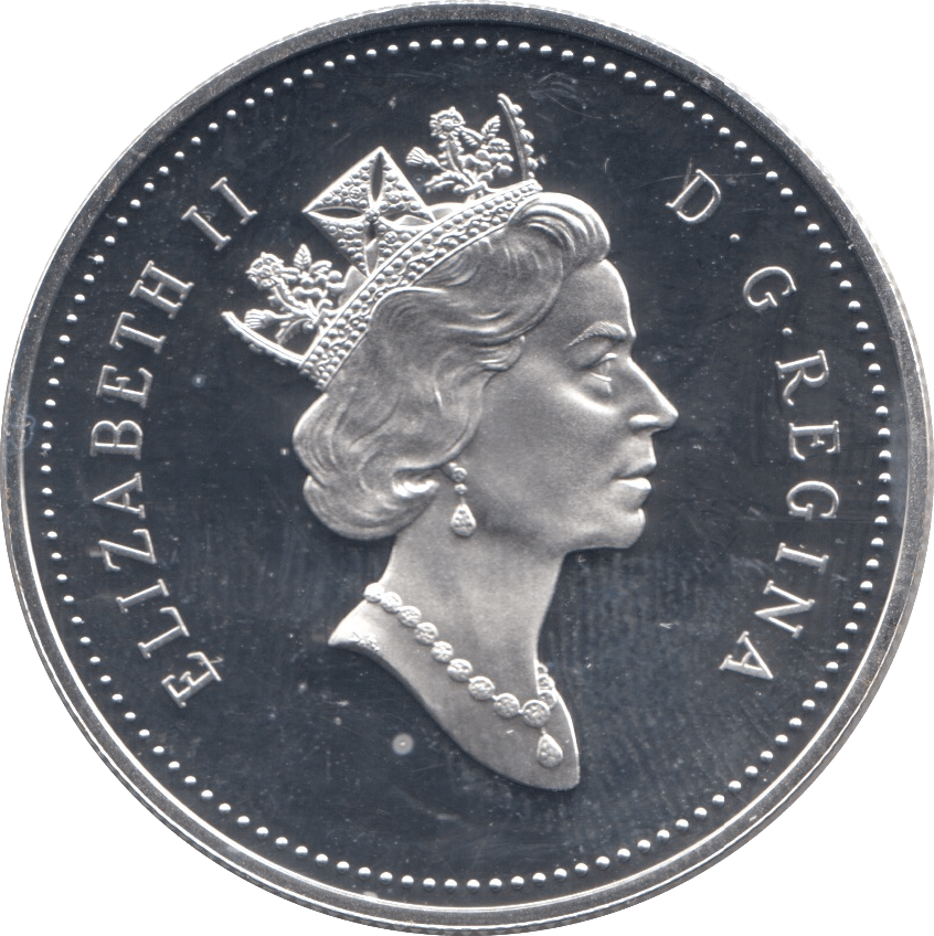1996 SILVER PROOF CANADA COMMEMORATIVE DOLLAR - SILVER WORLD COINS - Cambridgeshire Coins