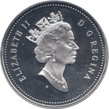 1996 SILVER PROOF CANADA COMMEMORATIVE DOLLAR - SILVER WORLD COINS - Cambridgeshire Coins