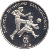 1996 SILVER PROOF CZECHOSLOVAKIA EUROPEAN FOOTBALL CHAMPIONSHIP - SILVER WORLD COINS - Cambridgeshire Coins