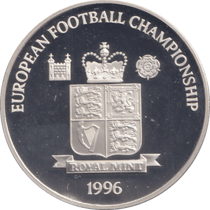 1996 SILVER PROOF CZECHOSLOVAKIA ROYAL MINT EUROPEAN FOOTBALL CHAMPIONS - SILVER WORLD COINS - Cambridgeshire Coins