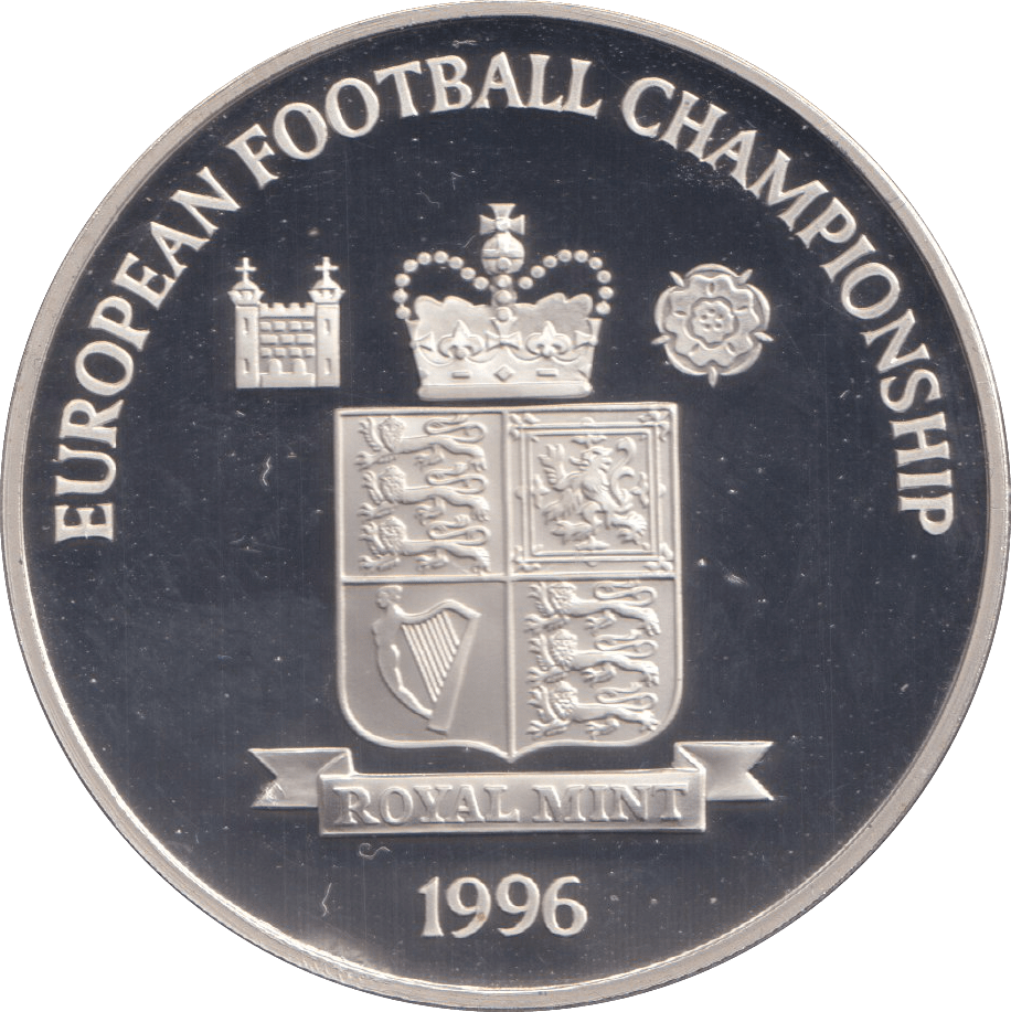 1996 SILVER PROOF CZECHOSLOVAKIA ROYAL MINT EUROPEAN FOOTBALL CHAMPIONS - SILVER WORLD COINS - Cambridgeshire Coins