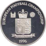 1996 SILVER PROOF CZECHOSLOVAKIA ROYAL MINT EUROPEAN FOOTBALL CHAMPIONS - SILVER WORLD COINS - Cambridgeshire Coins