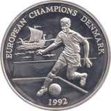 1996 SILVER PROOF EUROPEAN CHAMPIONS DENMARK ROYAL MINT EUROPEAN FOOTBALL CHAMPIONS - SILVER WORLD COINS - Cambridgeshire Coins