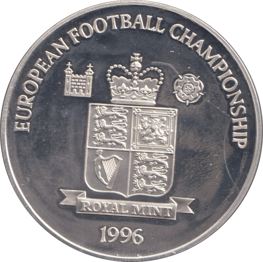 1996 SILVER PROOF EUROPEAN CHAMPIONS DENMARK ROYAL MINT EUROPEAN FOOTBALL CHAMPIONS - SILVER WORLD COINS - Cambridgeshire Coins