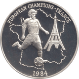 1996 SILVER PROOF EUROPEAN CHAMPIONS FRANCE ROYAL MINT EUROPEAN FOOTBALL CHAMPIONS - SILVER WORLD COINS - Cambridgeshire Coins