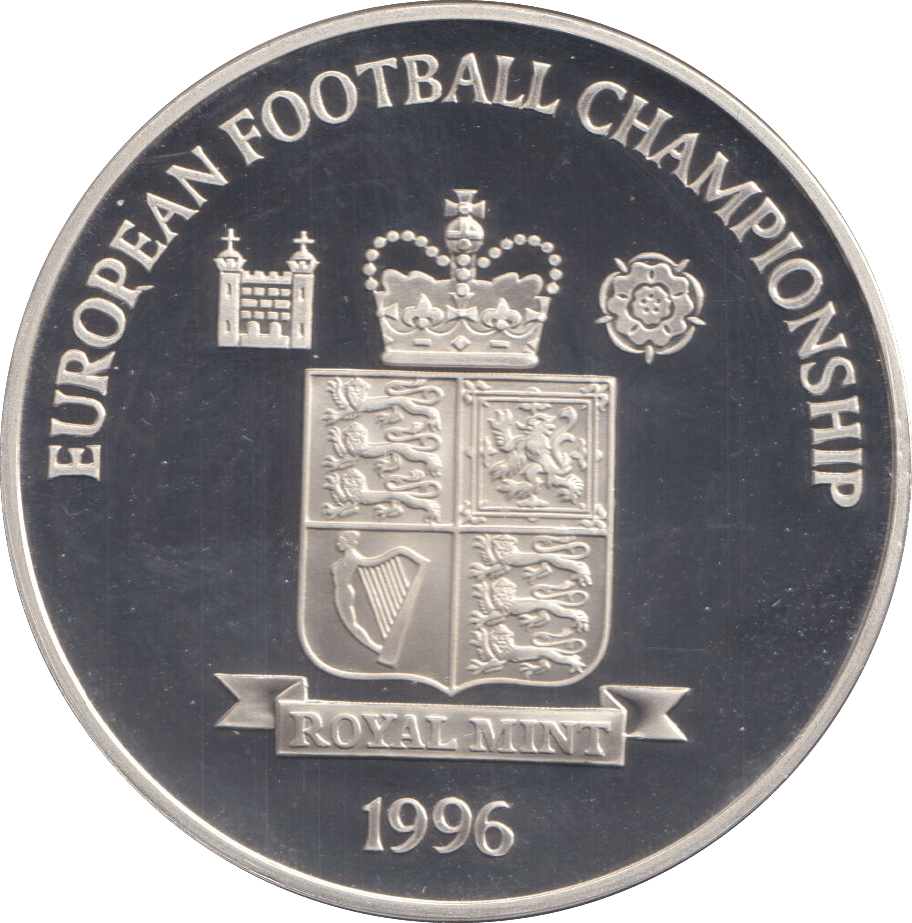 1996 SILVER PROOF EUROPEAN CHAMPIONS FRANCE ROYAL MINT EUROPEAN FOOTBALL CHAMPIONS - SILVER WORLD COINS - Cambridgeshire Coins