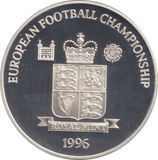 1996 SILVER PROOF EUROPEAN CHAMPIONS FRANCE ROYAL MINT EUROPEAN FOOTBALL CHAMPIONS - SILVER WORLD COINS - Cambridgeshire Coins