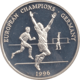 1996 SILVER PROOF EUROPEAN CHAMPIONS GERMANY ROYAL MINT EUROPEAN FOOTBALL CHAMPIONS - SILVER WORLD COINS - Cambridgeshire Coins