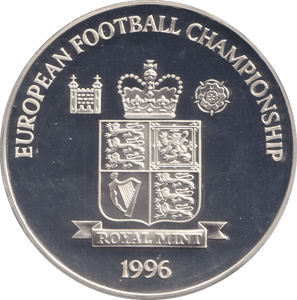 1996 SILVER PROOF EUROPEAN CHAMPIONS GERMANY ROYAL MINT EUROPEAN FOOTBALL CHAMPIONS - SILVER WORLD COINS - Cambridgeshire Coins
