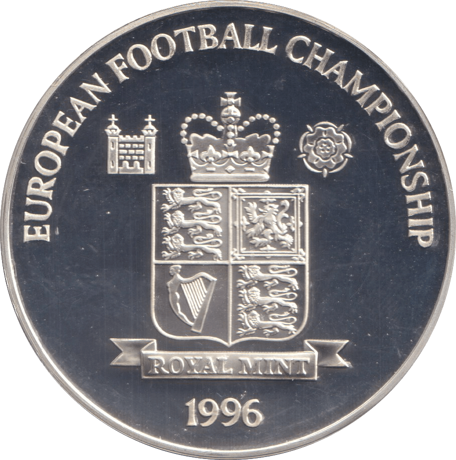 1996 SILVER PROOF EUROPEAN CHAMPIONS GERMANY ROYAL MINT EUROPEAN FOOTBALL CHAMPIONS - SILVER WORLD COINS - Cambridgeshire Coins