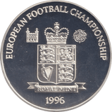 1996 SILVER PROOF EUROPEAN CHAMPIONS GERMANY ROYAL MINT EUROPEAN FOOTBALL CHAMPIONS - SILVER WORLD COINS - Cambridgeshire Coins