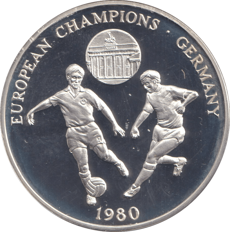 1996 SILVER PROOF EUROPEAN CHAMPIONS GERMANY ROYAL MINT EUROPEAN FOOTBALL CHAMPIONS - SILVER WORLD COINS - Cambridgeshire Coins