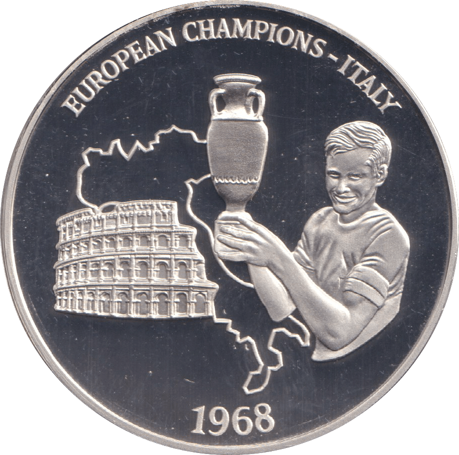 1996 SILVER PROOF EUROPEAN CHAMPIONS ITALY ROYAL MINT EUROPEAN FOOTBALL CHAMPIONS - SILVER WORLD COINS - Cambridgeshire Coins