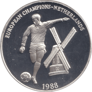 1996 SILVER PROOF EUROPEAN CHAMPIONS NETHERLANDS ROYAL MINT EUROPEAN FOOTBALL CHAMPIONS - SILVER WORLD COINS - Cambridgeshire Coins