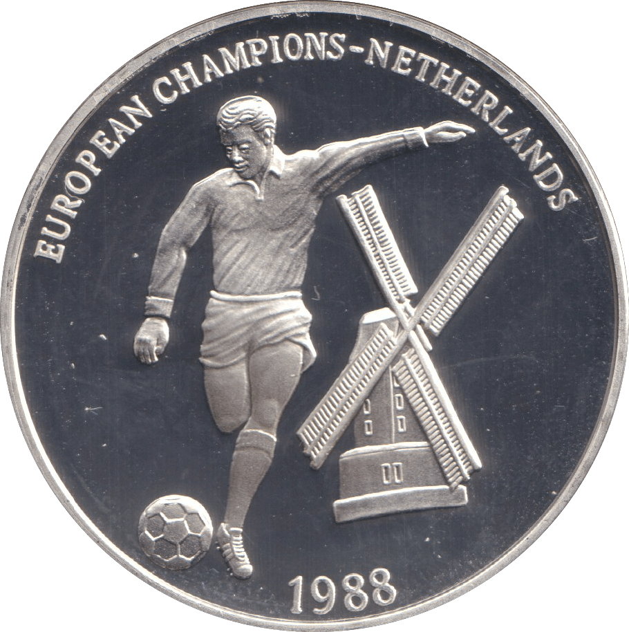 1996 SILVER PROOF EUROPEAN CHAMPIONS NETHERLANDS ROYAL MINT EUROPEAN FOOTBALL CHAMPIONS - SILVER WORLD COINS - Cambridgeshire Coins