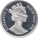 1996 SILVER PROOF EUROPEAN FOOTBALL CHAMPIONSHIP COMMEMORATIVE CROWN ISLE OF MAN - SILVER WORLD COINS - Cambridgeshire Coins