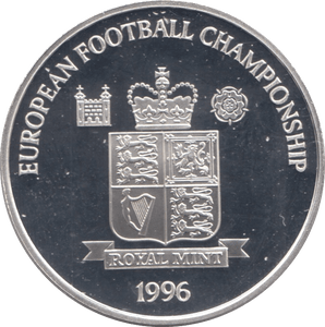 1996 SILVER PROOF EUROPEAN FOOTBALL CHAMPIONSHIP COMMEMORATIVE MEDALLION - SILVER WORLD COINS - Cambridgeshire Coins