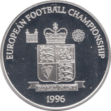 1996 SILVER PROOF EUROPEAN FOOTBALL CHAMPIONSHIP COMMEMORATIVE MEDALLION - SILVER WORLD COINS - Cambridgeshire Coins