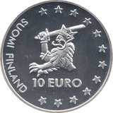 1996 SILVER PROOF FINLAND 10 EURO - WORLD COINS - Cambridgeshire Coins