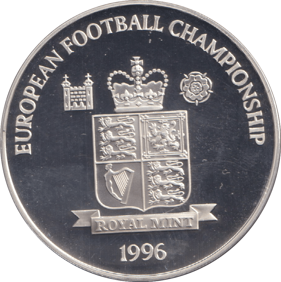 1996 SILVER PROOF FIRST FLOODLIT MATCH IN SHEFFIELD ROYAL MINT EUROPEAN FOOTBALL CHAMPIONS - SILVER WORLD COINS - Cambridgeshire Coins