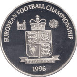 1996 SILVER PROOF FIRST FLOODLIT MATCH IN SHEFFIELD ROYAL MINT EUROPEAN FOOTBALL CHAMPIONS - SILVER WORLD COINS - Cambridgeshire Coins