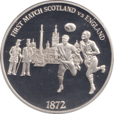 1996 SILVER PROOF FIRST MATCH SCOTLAND VS ENGLAND EUROPEAN FOOTBALL CHAMPIONSHIP - SILVER WORLD COINS - Cambridgeshire Coins
