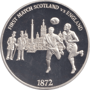 1996 SILVER PROOF FIRST MATCH SCOTLAND VS ENGLAND ROYAL MINT EUROPEAN FOOTBALL CHAMPIONS - SILVER WORLD COINS - Cambridgeshire Coins