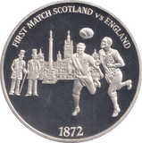 1996 SILVER PROOF FIRST MATCH SCOTLAND VS ENGLAND ROYAL MINT EUROPEAN FOOTBALL CHAMPIONS - SILVER WORLD COINS - Cambridgeshire Coins