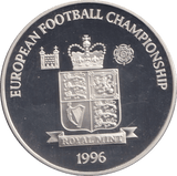 1996 SILVER PROOF FIRST MATCH SCOTLAND VS ENGLAND ROYAL MINT EUROPEAN FOOTBALL CHAMPIONS - SILVER WORLD COINS - Cambridgeshire Coins